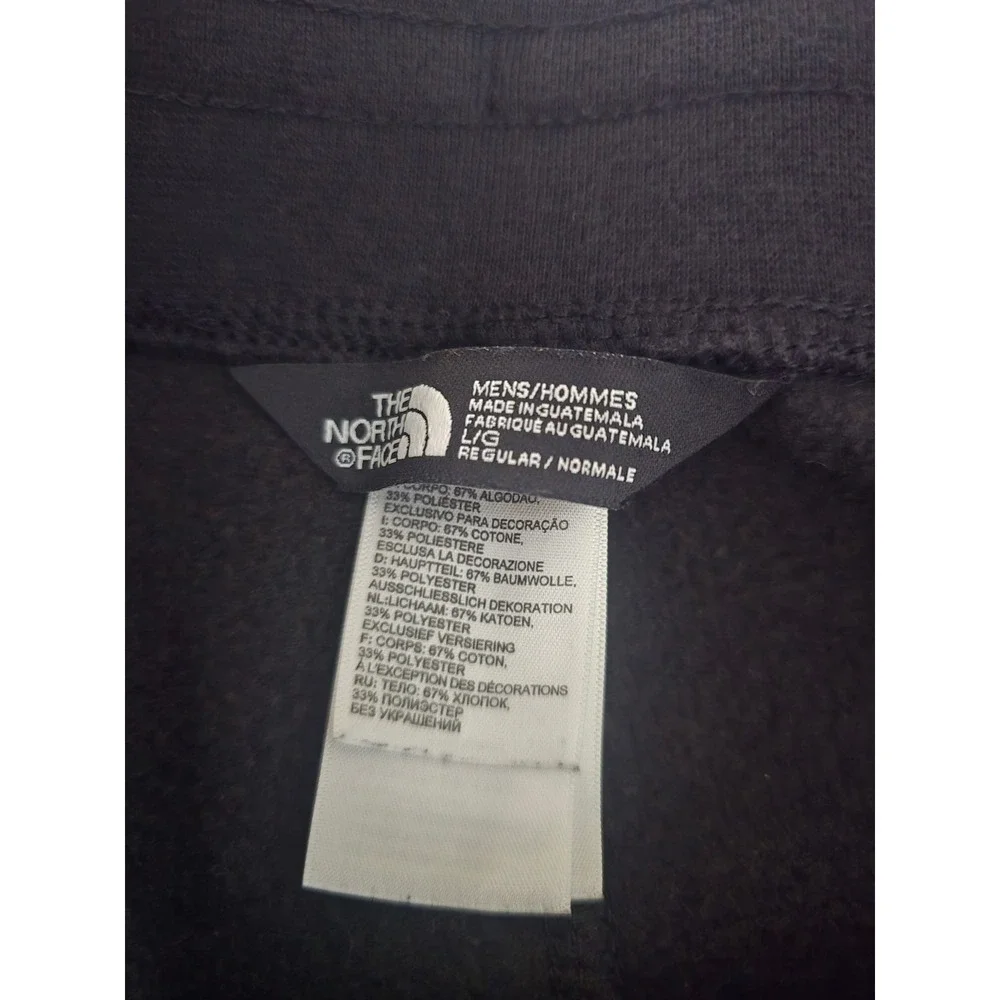 The North Face Mens Joggers Black Fleece Sweatpants Size‎ Large Drew Peak